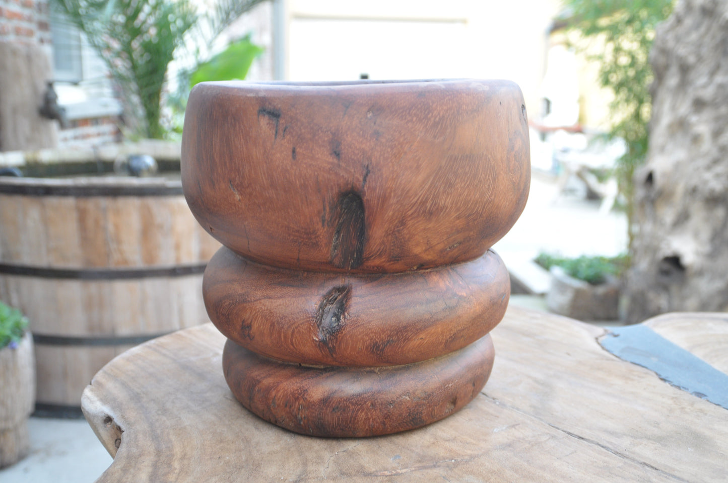 Rice pounder round root