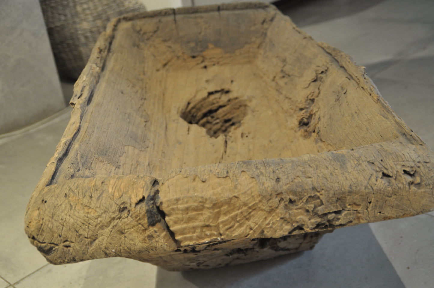 Ancient rice pounder