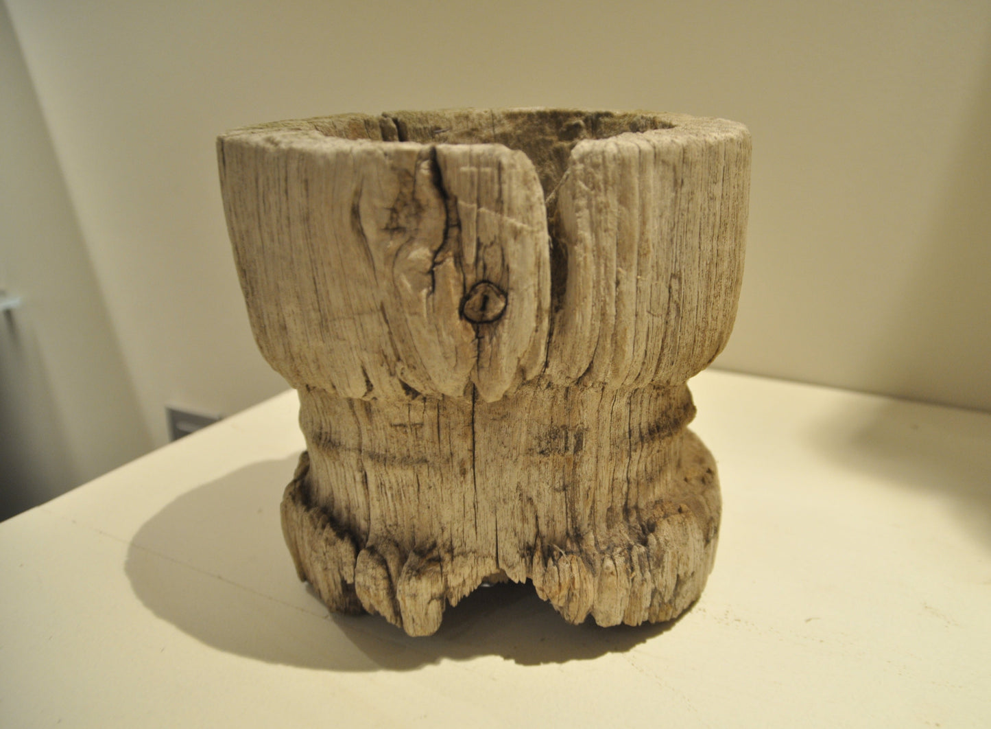 Ancient rice pounder small