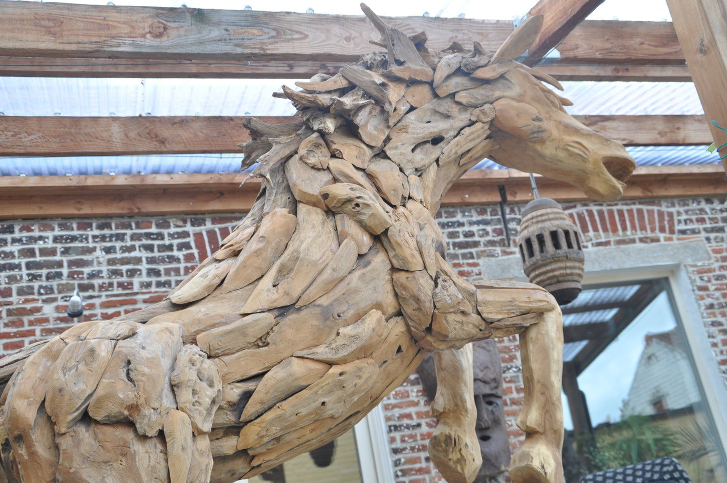 Prancing Mustang sculpture