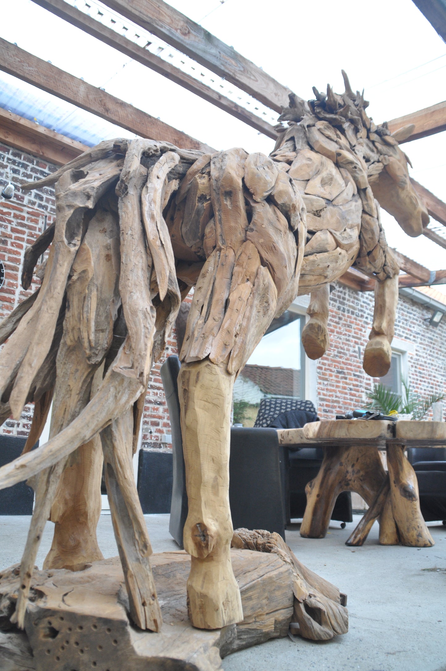 Prancing Mustang sculpture