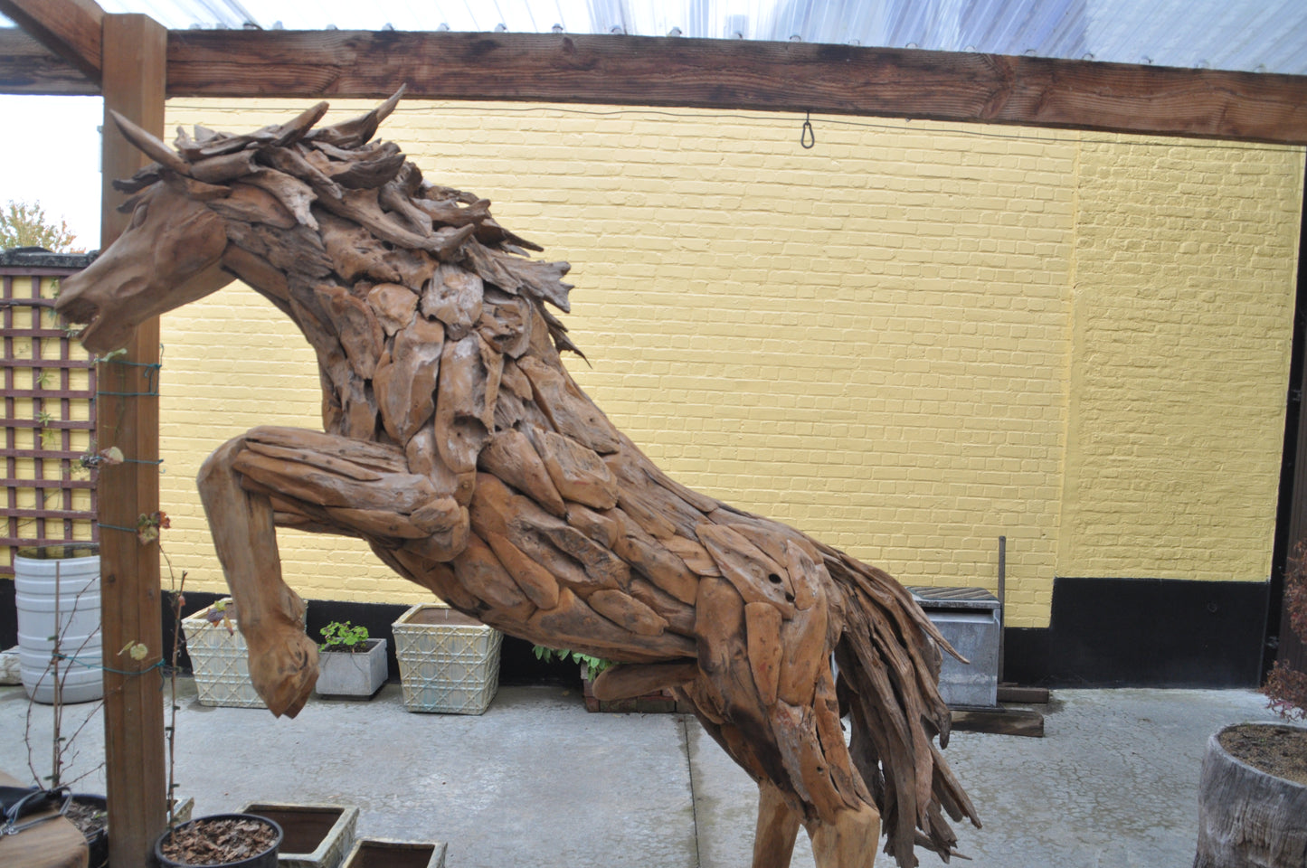 Prancing Mustang sculpture
