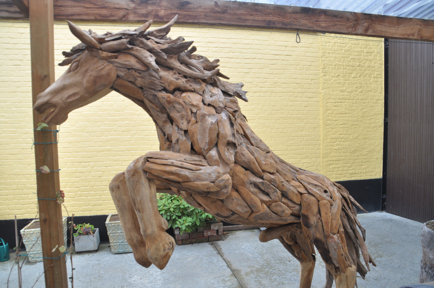 Prancing Mustang sculpture