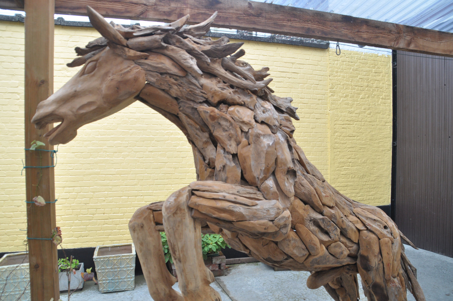 Prancing Mustang sculpture