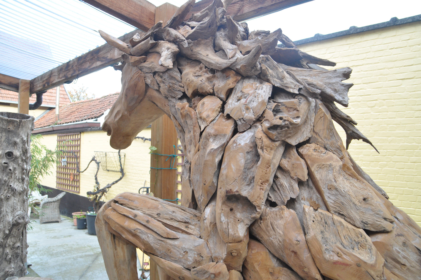 Prancing Mustang sculpture