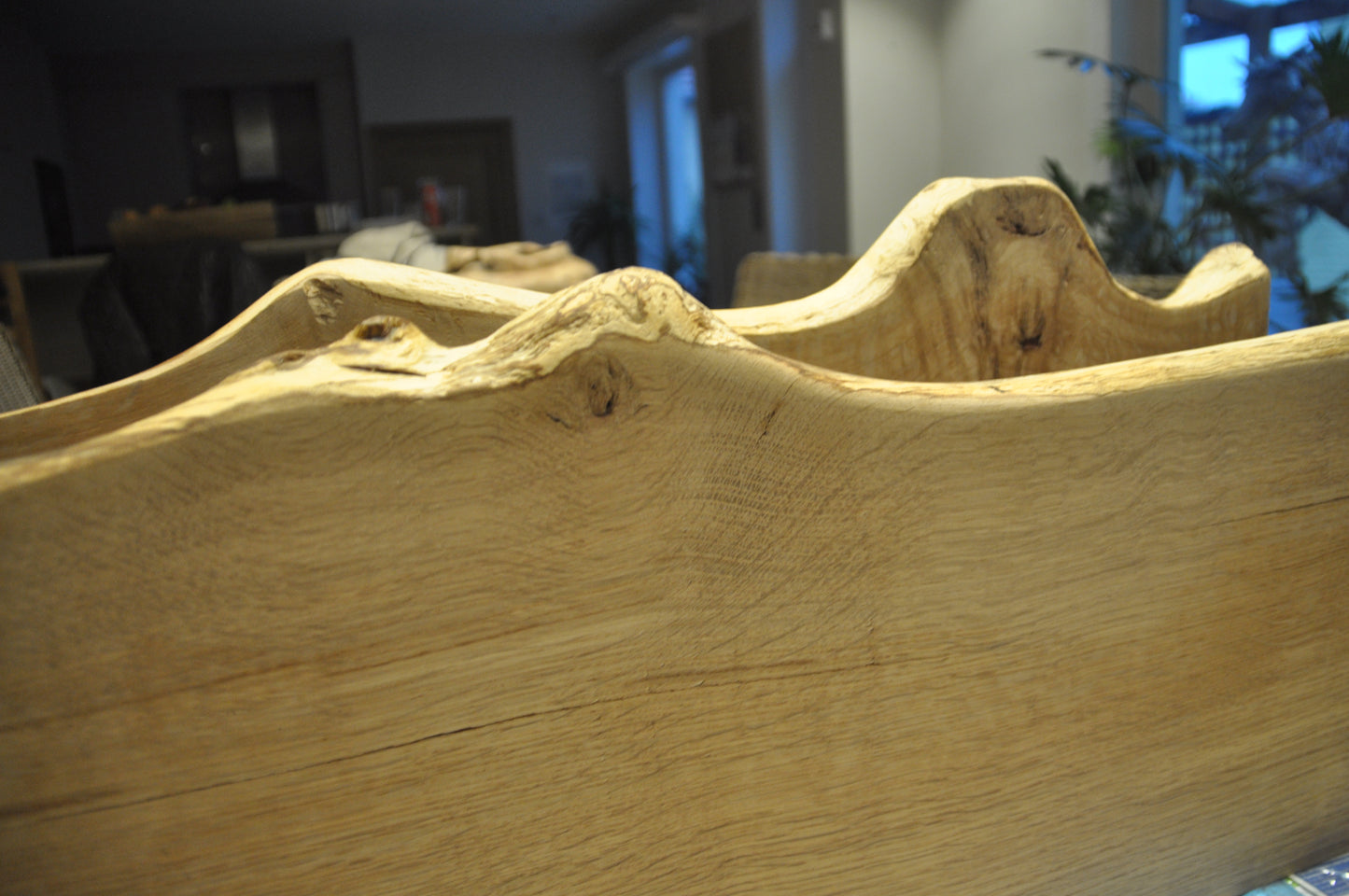 wood boards in live edge oak