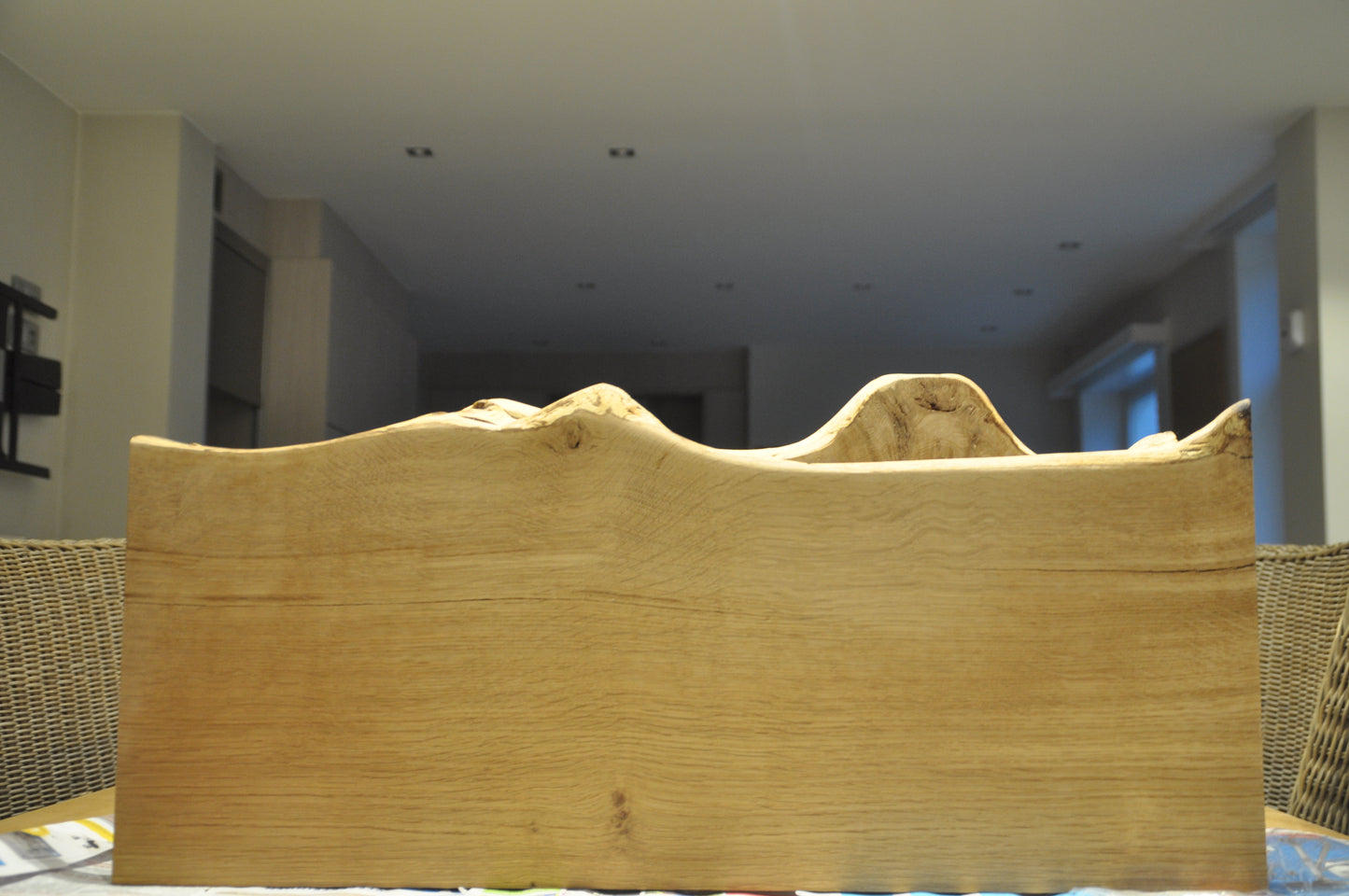 wood boards in live edge oak