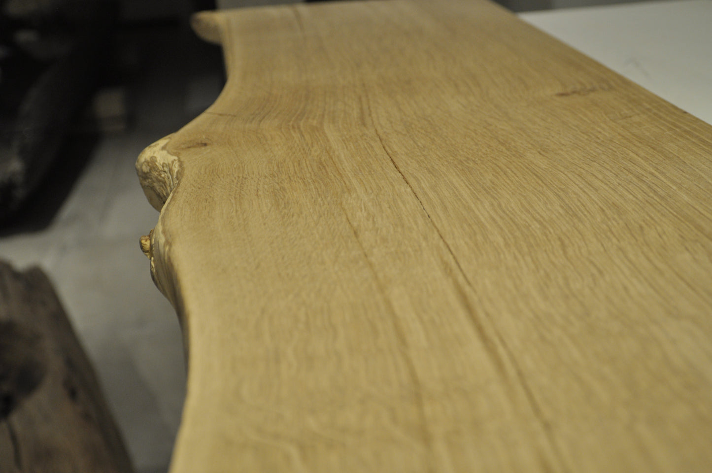 wood boards in live edge oak